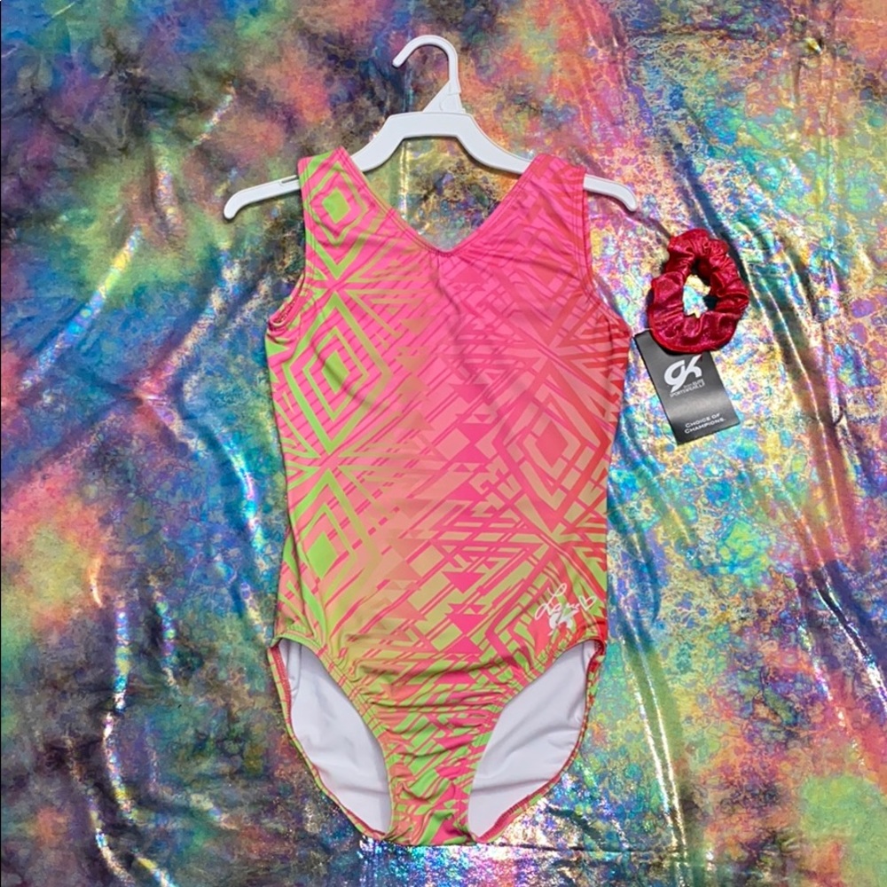 GK ELITE x LAURIE HERNANDEZ Aztec Party Leotard - Picture 3 of 8